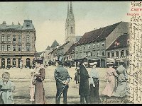 Razglednica Zagreb 1904. godine. Bakačeva ulica